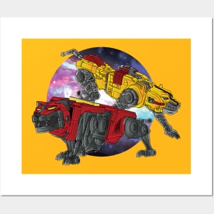 Big Colorful  Cats Posters and Art